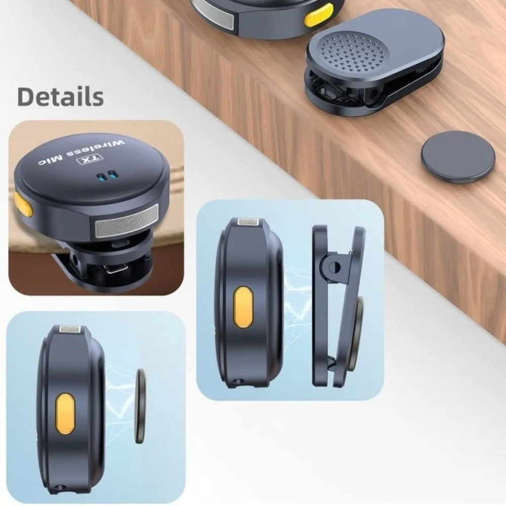 Noise Cancellation Wireless Microphone Plug and Play Portable Back Clip Lavalier Microphone with Charging Case Magnetic
Noise Cancellation Wireless Microphone Plug and Play Portable Back Clip Lavalier Microphone with Charging Case Magnetic