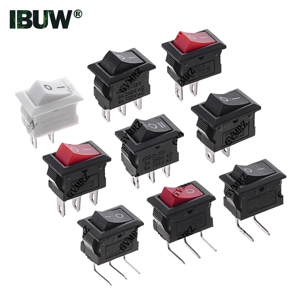 10PCS 10*15 KCD11 Rocker Switch 10*15mm Mini Push Button Switch ON-OFF / ON-OFF-ON 2 Pins / 3 Pins 3A 250VAC / 6A 125VAC 10x15
10PCS 10*15 KCD11 Rocker Switch 10*15mm Mini Push Button Switch ON-OFF / ON-OFF-ON 2 Pins / 3 Pins 3A 250VAC / 6A 125VAC 10x15