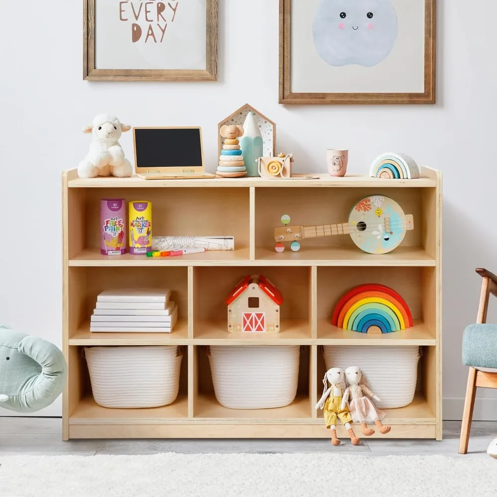 Toy Organizers and Storage for Kids, 35.4" H, Montessori Shelf 8-Section Wooden Storage Cabinet for Kids Room, Playroom
Toy Organizers and Storage for Kids, 35.4" H, Montessori Shelf 8-Section Wooden Storage Cabinet for Kids Room, Playroom