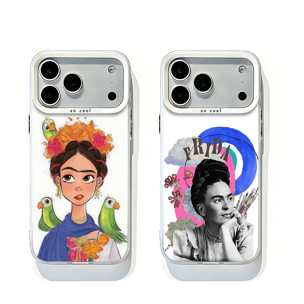 F-FridaS K-KahloS White Matte Large Lens Frame Cover For iPhone 12 11 14 13 17 16 15 Pro Max Mini Plus E
F-FridaS K-KahloS White Matte Large Lens Frame Cover For iPhone 12 11 14 13 17 16 15 Pro Max Mini Plus E
