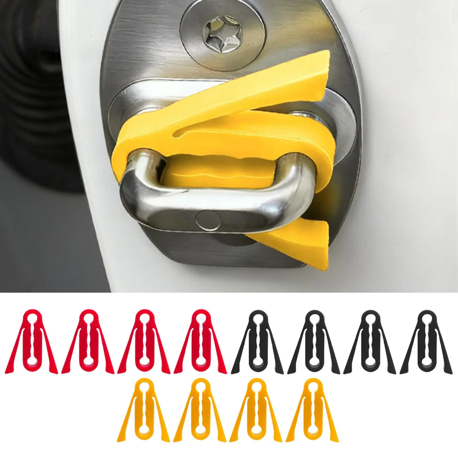 Silicone Door Latch Protective Cover 4 Pieces Anti-Collision Pads Rust-proof Car Silicone Door Latch Protective Cover for Slam
Silicone Door Latch Protective Cover 4 Pieces Anti-Collision Pads Rust-proof Car Silicone Door Latch Protective Cover for Slam