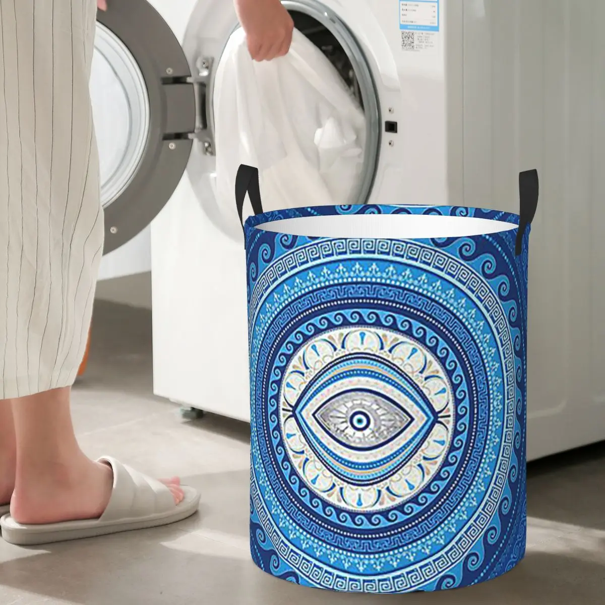 Греческий Мати Матаки, греческий орнамент от сглаза, складные корзины для белья, корзина для хранения грязной одежды, большая водонепроницаемая корзина
Греческий Мати Матаки, греческий орнамент от сглаза, складные корзины для белья, корзина для хранения грязной одежды, большая водонепроницаемая корзина