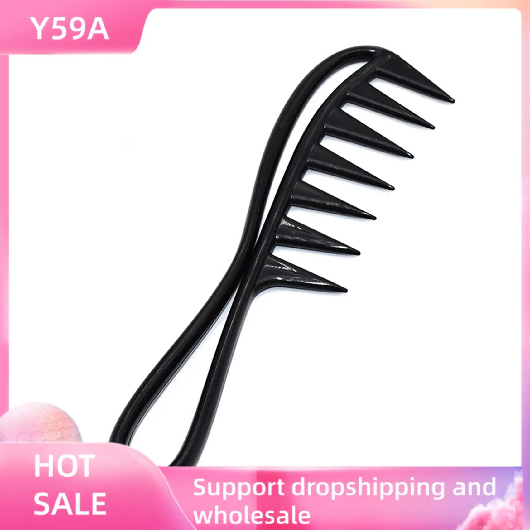 Y59A 5X Wide Tooth Shark Plastic Comb Detangler Curly Hair Salon Hairdressing Comb Massage For Hair Styling Tool
Y59A 5X Wide Tooth Shark Plastic Comb Detangler Curly Hair Salon Hairdressing Comb Massage For Hair Styling Tool