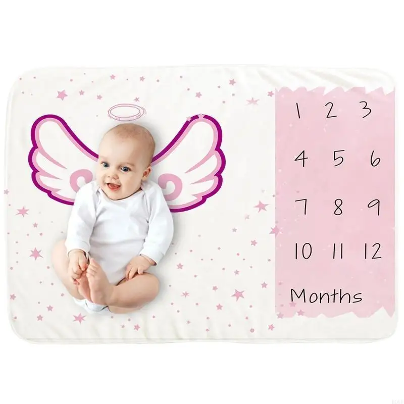 E06F Baby Month Milestone Одеяние ежемесячное рекордное рост одеяло новорожденный мягкий фланель крыла Ангела
E06F Baby Month Milestone Одеяние ежемесячное рекордное рост одеяло новорожденный мягкий фланель крыла Ангела