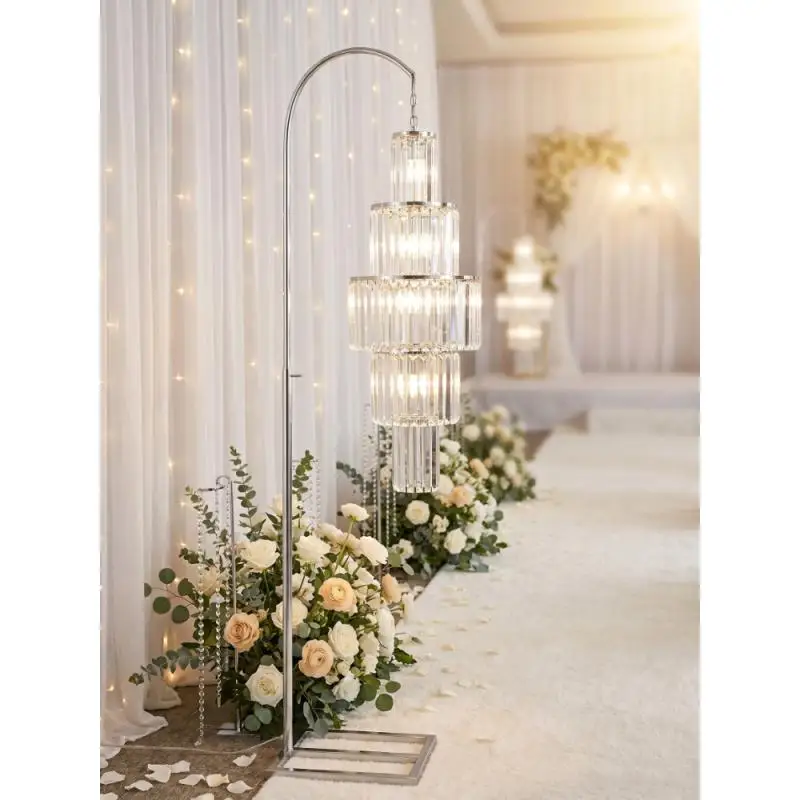 Romantic Crystal Pendant Road Guide Chandelierand Arch For Wedding Stage Hotel Elegant Backdrop Lighting Decoration Simple Props
Romantic Crystal Pendant Road Guide Chandelierand Arch For Wedding Stage Hotel Elegant Backdrop Lighting Decoration Simple Props