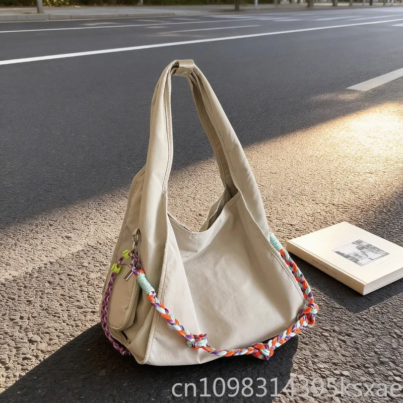 Vintage Unisex Korean Canvas Tote with Braided Rope Handle Large Capacity Crossbody Shoulder Bag Travel Beach Daily
Vintage Unisex Korean Canvas Tote with Braided Rope Handle Large Capacity Crossbody Shoulder Bag Travel Beach Daily