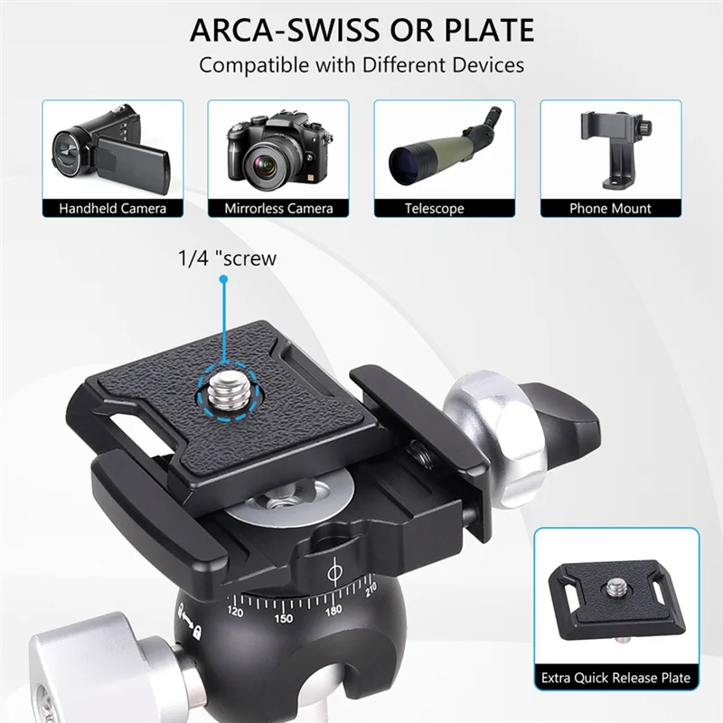 Hot-Mini Reverse Ball Head 360 Degree Rotating Camera Tripod Head CNC Aluminum Alloy Ball Head For DSLR,Camera,Phone
Hot-Mini Reverse Ball Head 360 Degree Rotating Camera Tripod Head CNC Aluminum Alloy Ball Head For DSLR,Camera,Phone