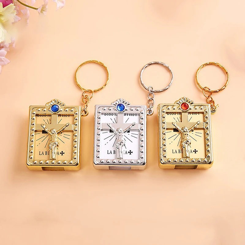 Mini Dios Habla Hoy Bible Keychain Religious Miniature Paper Spiritual Christian Jesus Cover Keyring Gift
Mini Dios Habla Hoy Bible Keychain Religious Miniature Paper Spiritual Christian Jesus Cover Keyring Gift