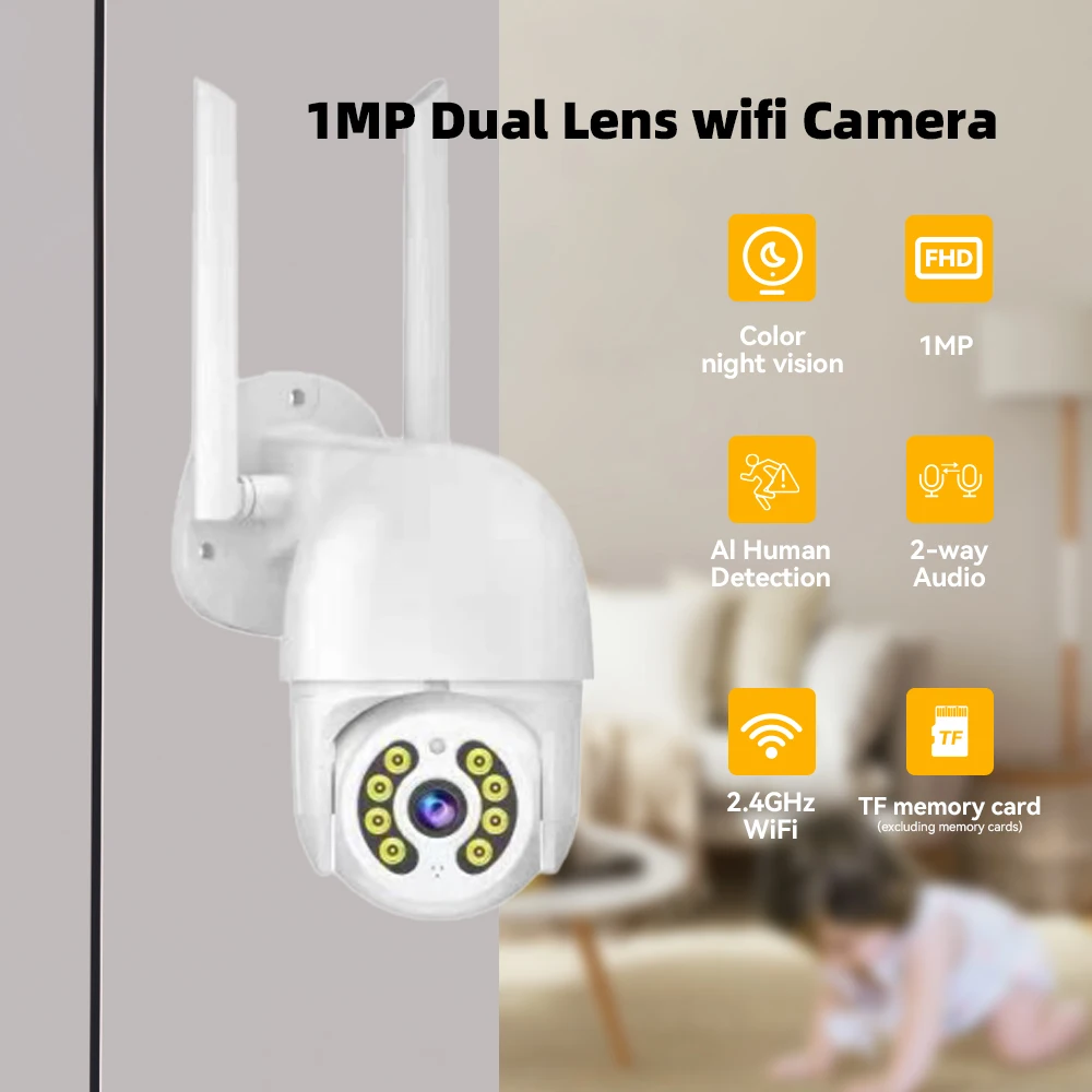 PIX-LINK 1080P/2MP WiFi Camera Color Night Vision AI Human Detection Auto Tracking Two-Way Audio Home Video Surveillance
PIX-LINK 1080P/2MP WiFi Camera Color Night Vision AI Human Detection Auto Tracking Two-Way Audio Home Video Surveillance