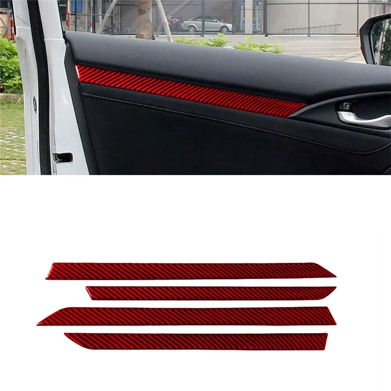 A04E-ABS Red Carbon Fiber Interior Door Decorative Strip Trim Decor Sticker For Honda Civic 10Th Gen 2016 2017 2018 2019
A04E-ABS Red Carbon Fiber Interior Door Decorative Strip Trim Decor Sticker For Honda Civic 10Th Gen 2016 2017 2018 2019