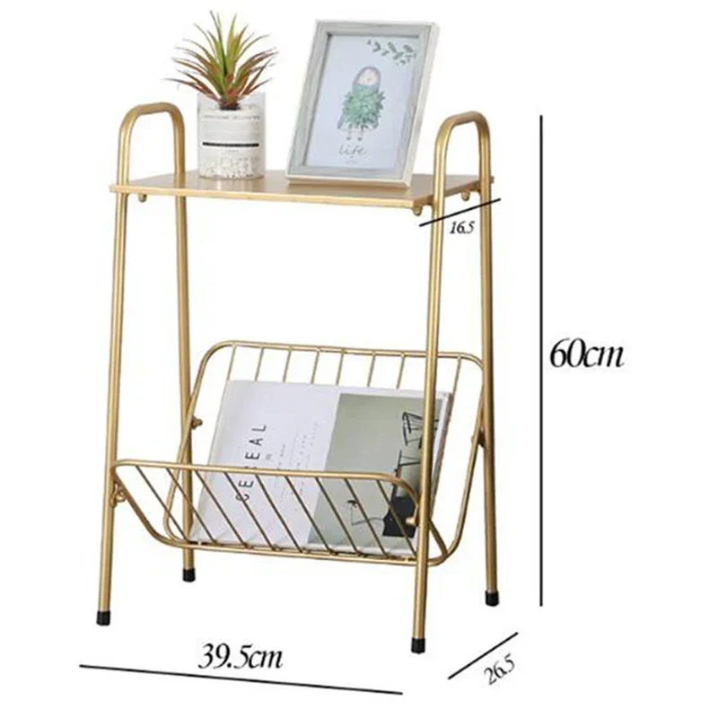 Creative Golden Iron Coffee Table Living Room Sofa Side Table Movable Small End Table with Book Magazine Rack Home Furniture
Creative Golden Iron Coffee Table Living Room Sofa Side Table Movable Small End Table with Book Magazine Rack Home Furniture