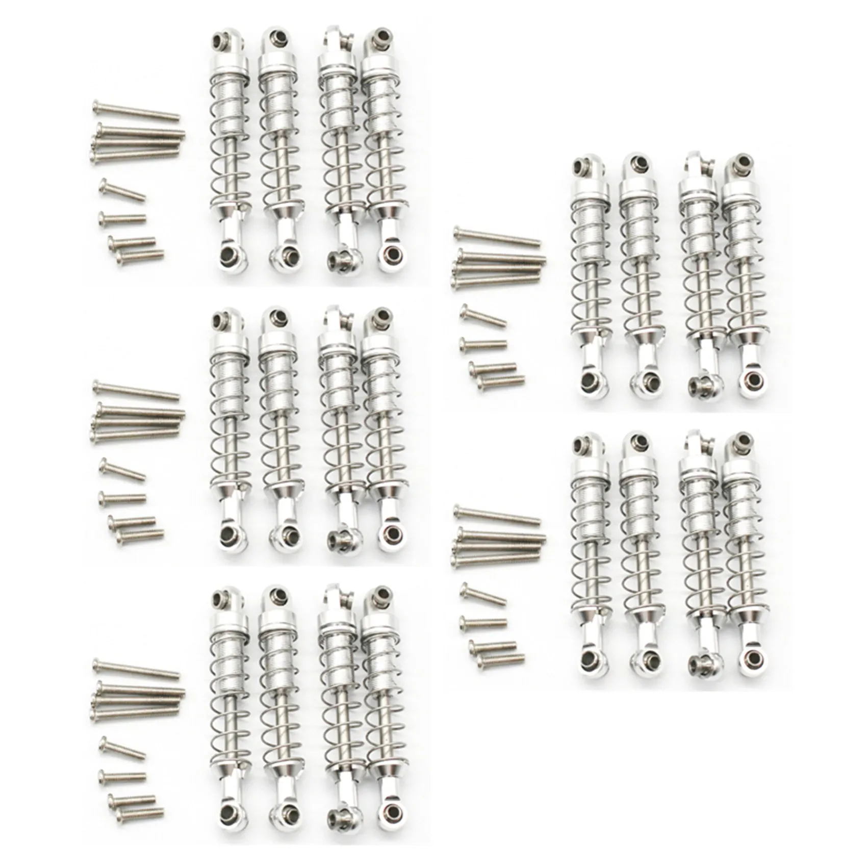 FBIL-20 Pcs Metal Shock Absorber Damper For WPL C14 C24 C34 MN D90 D91 D96 D99 D99S MN90 MN99S RC Car Upgrade Parts,Silver
FBIL-20 Pcs Metal Shock Absorber Damper For WPL C14 C24 C34 MN D90 D91 D96 D99 D99S MN90 MN99S RC Car Upgrade Parts,Silver