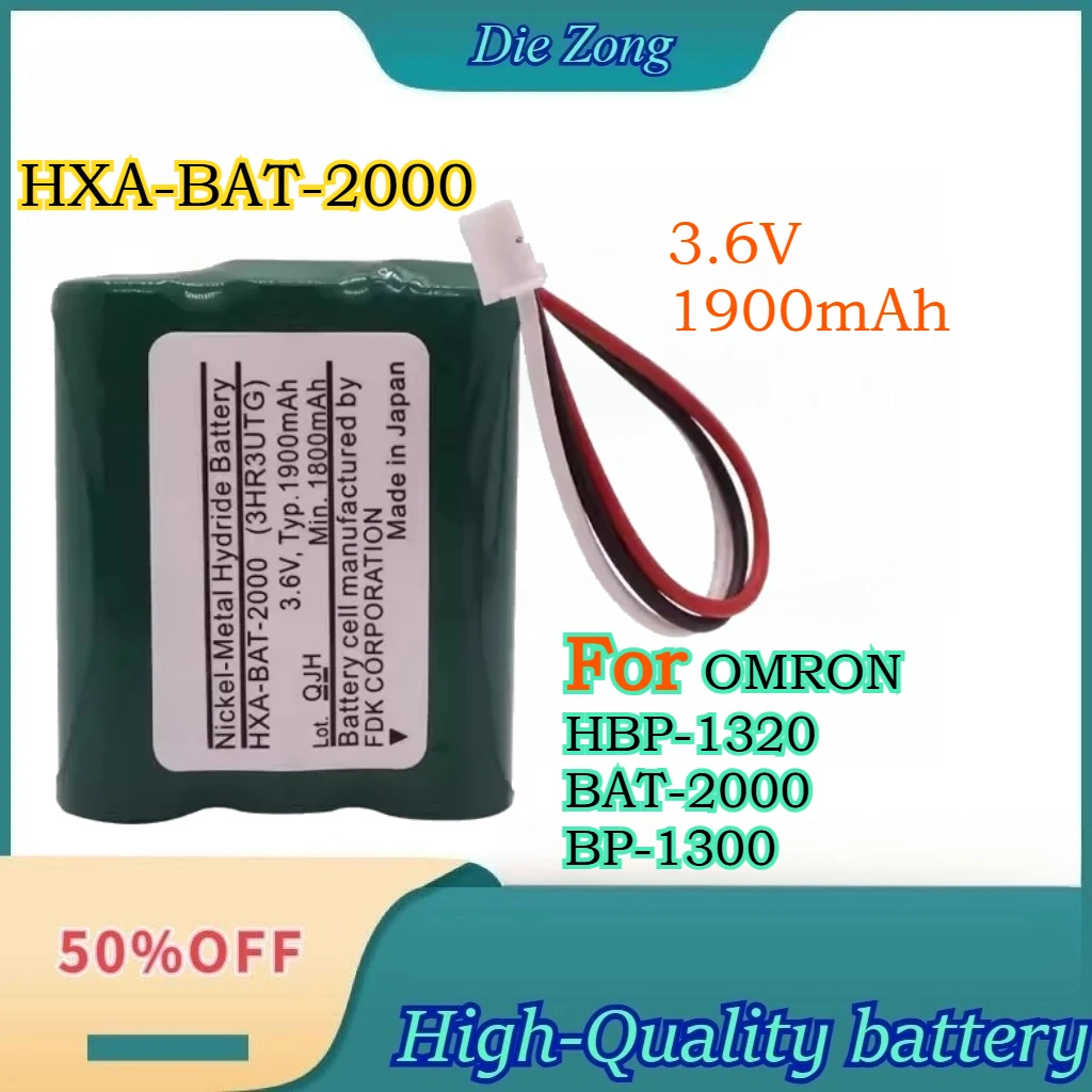 HXA-BAT-2000 3.6V 1900mAh Worldwide F New Battery for Omron Blood Pressure Monitors HBP-1320 BAT-2000 BP-1300
HXA-BAT-2000 3.6V 1900mAh Worldwide F New Battery for Omron Blood Pressure Monitors HBP-1320 BAT-2000 BP-1300