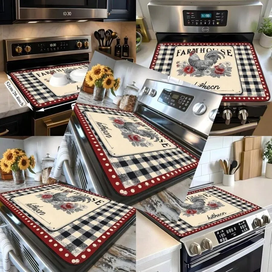 Retro-Themed Stovetop Cover Heat-Resistant Glass Stove Cover - Multifunctional Design With Non-Slip/Washing Machine Top Protect
Retro-Themed Stovetop Cover Heat-Resistant Glass Stove Cover - Multifunctional Design With Non-Slip/Washing Machine Top Protect