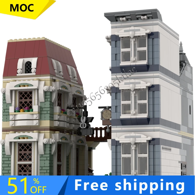 2429 детали MOC, изысканные шелковые уличные строительные блоки, современная архитектура, набор моделей, игрушки для дисплея, детская сборка, подарки на день рождения
2429 детали MOC, изысканные шелковые уличные строительные блоки, современная архитектура, набор моделей, игрушки для дисплея, детская сборка, подарки на день рождения