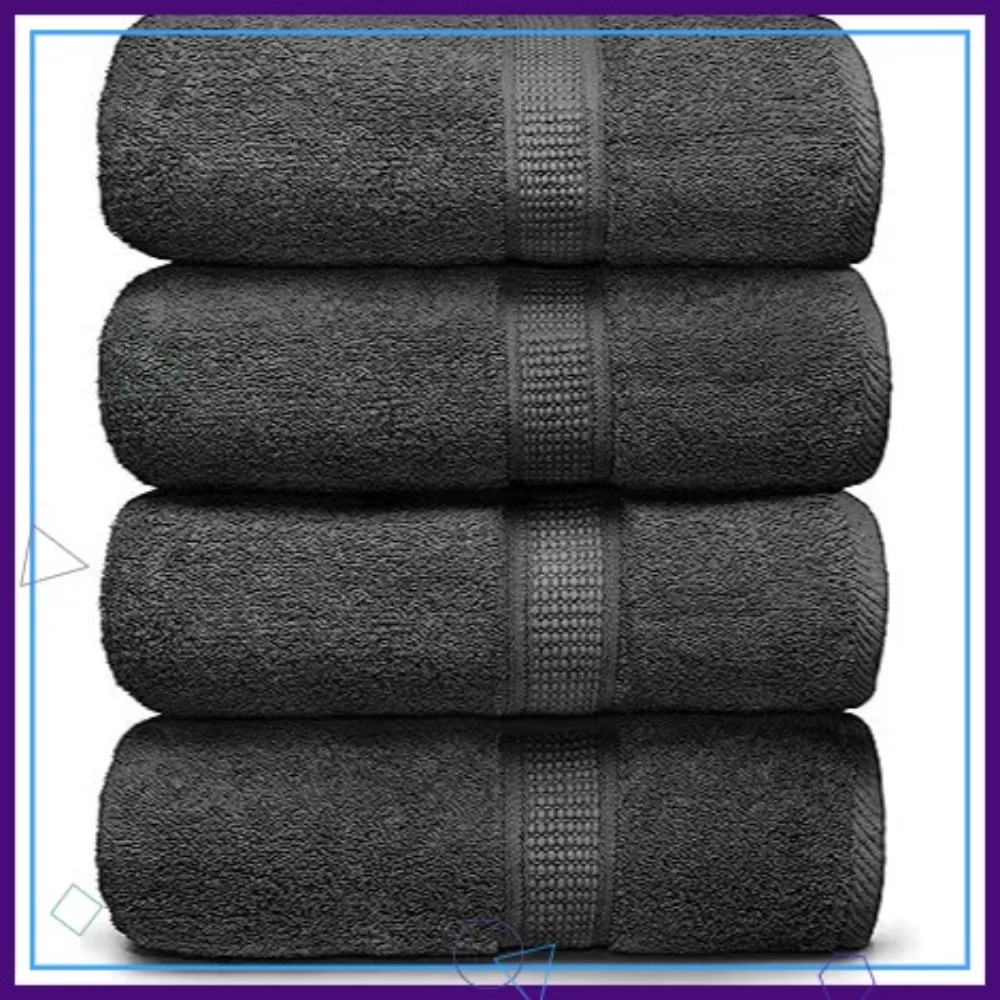 Набор из 4 премиальных хлопковых банных полотенец, большие, супермягкие, быстросохнущие, впитывающие, прочные, комфортные для дома и ванной, серые
Набор из 4 премиальных хлопковых банных полотенец, большие, супермягкие, быстросохнущие, впитывающие, прочные, комфортные для дома и ванной, серые