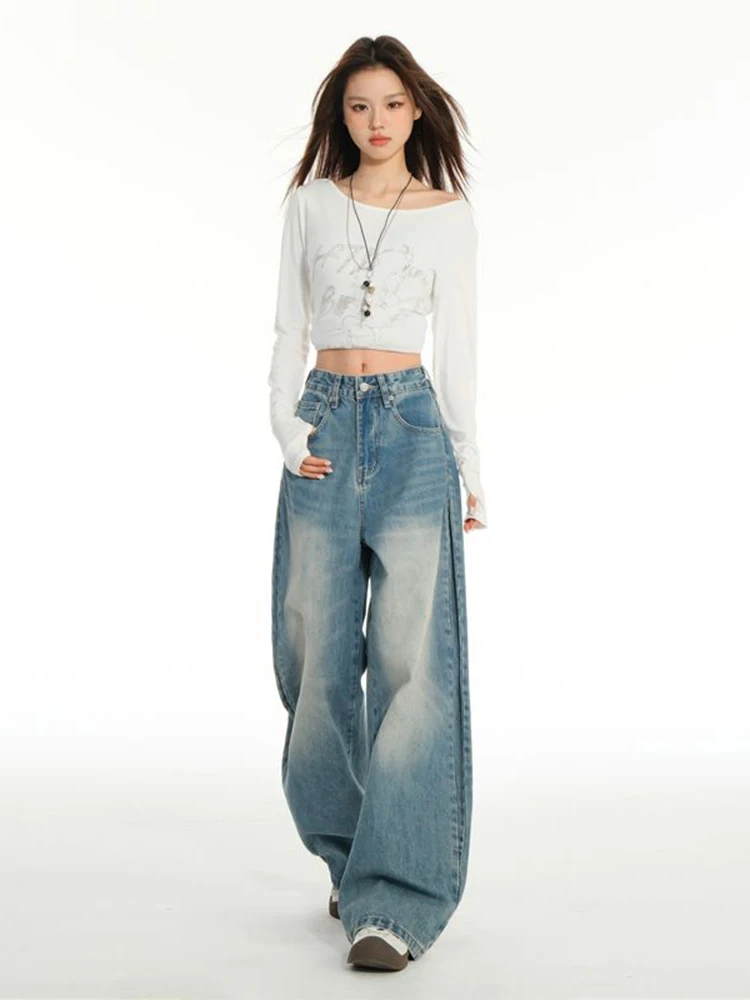 WCFCX STUDIO Women's Chic Loose Wide Leg Jeans Retro Casual Straight Denim Pants Casual Versatile Baggy Jeans 2025 Spring New
WCFCX STUDIO Women's Chic Loose Wide Leg Jeans Retro Casual Straight Denim Pants Casual Versatile Baggy Jeans 2025 Spring New