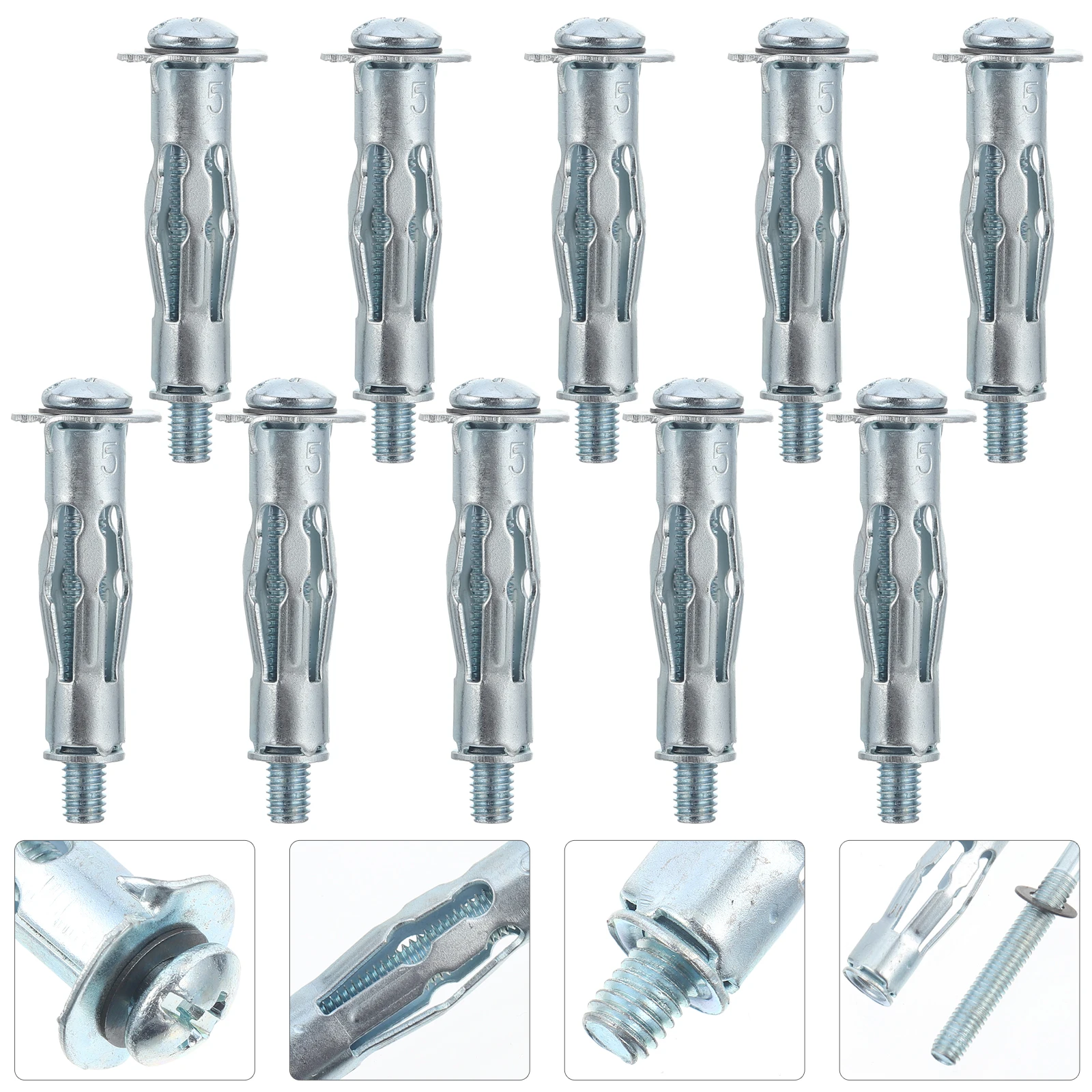 20 pcs Heavy Duty Steel Wall Anchors Screws Brolly Plug Plasterboard Fixing Cavity Expansion Legs Large Flange Anti Rotation
20 pcs Heavy Duty Steel Wall Anchors Screws Brolly Plug Plasterboard Fixing Cavity Expansion Legs Large Flange Anti Rotation