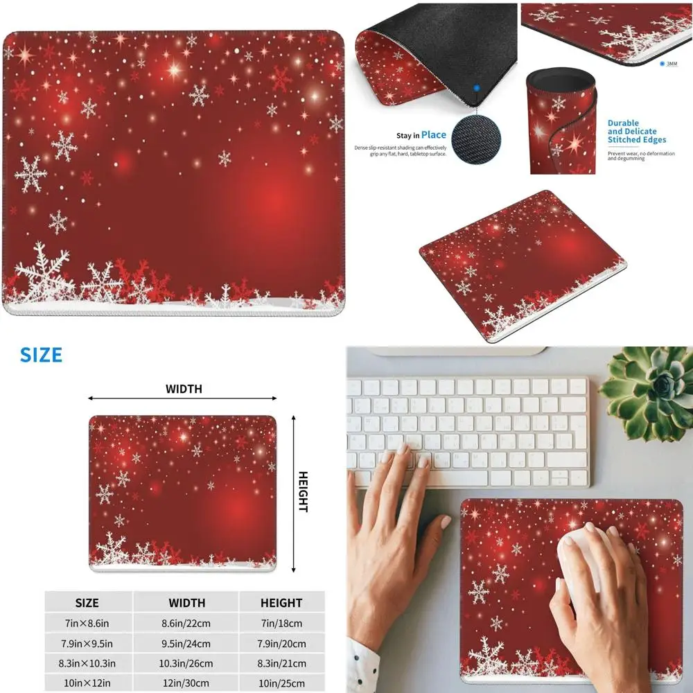 Christmas Gaming Mouse Pad with Stitched Edges and Anti-Slip Rubber Base, 8.3 x 10.3 inches
Christmas Gaming Mouse Pad with Stitched Edges and Anti-Slip Rubber Base, 8.3 x 10.3 inches