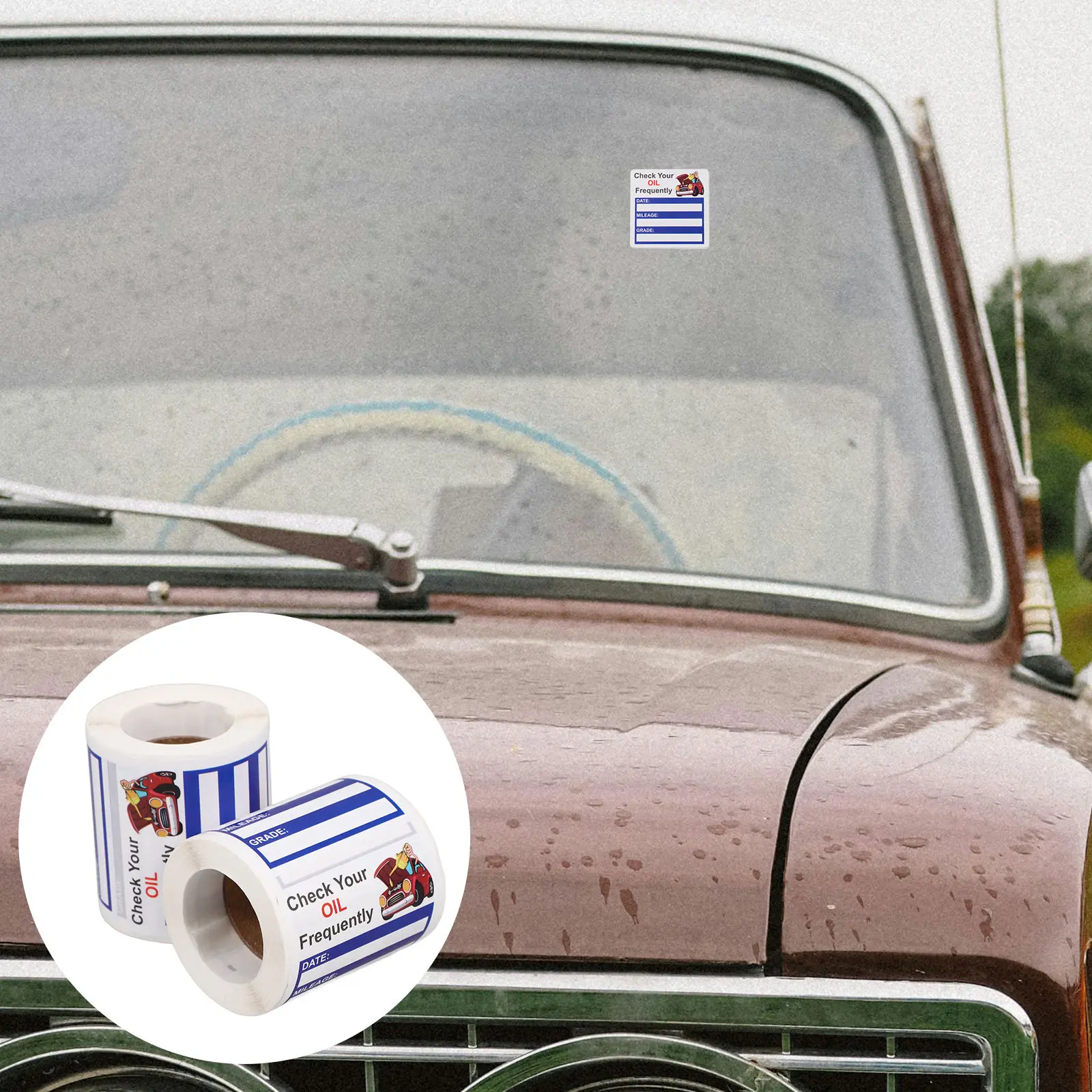 2 Rolls Adhesive Car Oil Change Reminder Stickers Maintenance Service Label for Auto Change Stickers
2 Rolls Adhesive Car Oil Change Reminder Stickers Maintenance Service Label for Auto Change Stickers