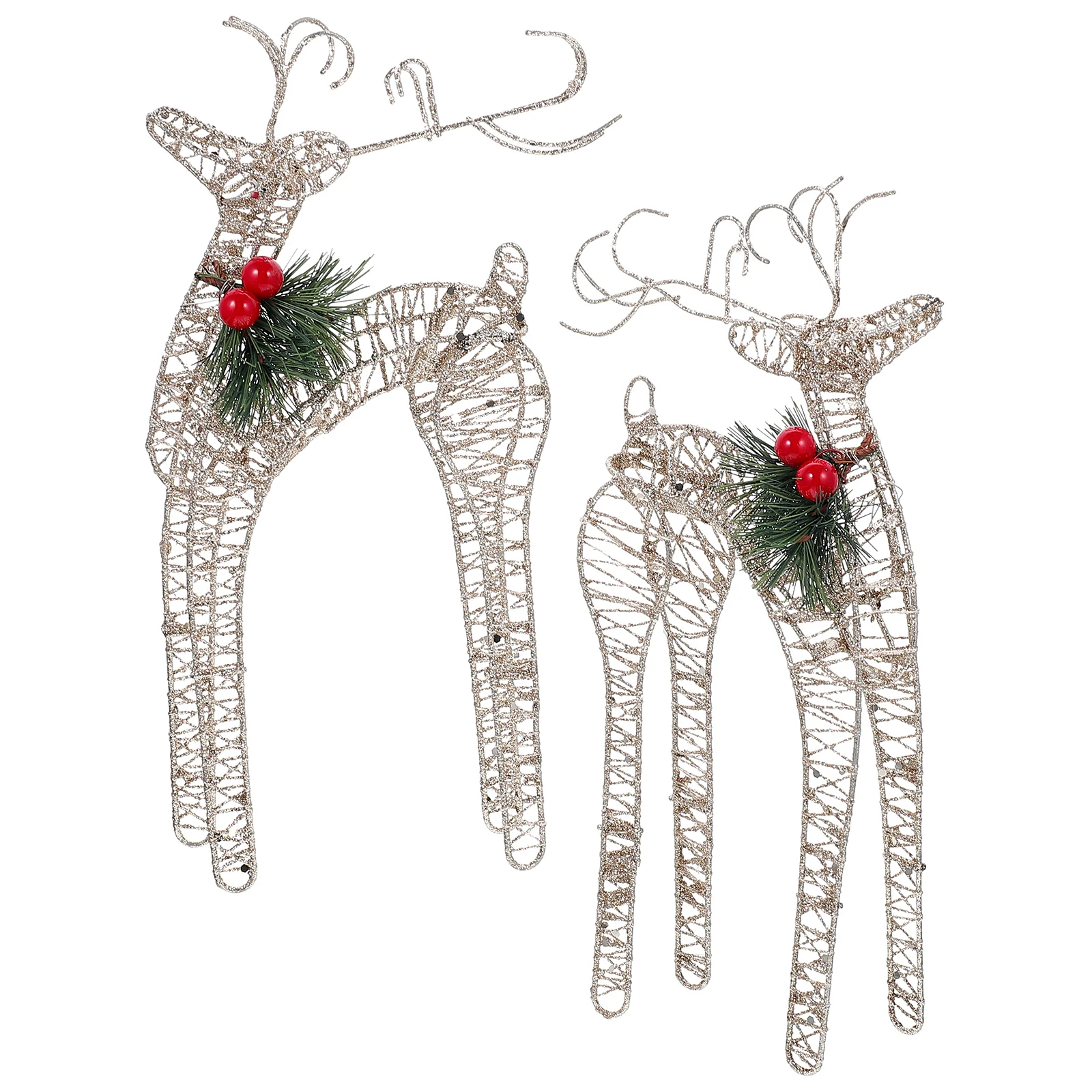 2pcs Iron Christmas Elk Sculpture Xmas Deer Decoration Figurines Good Materials Lightweight Festive Party Supplies
2pcs Iron Christmas Elk Sculpture Xmas Deer Decoration Figurines Good Materials Lightweight Festive Party Supplies