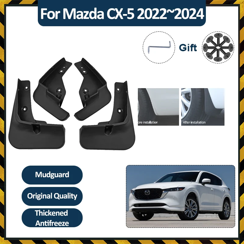 Car Mudflap For Mazda CX-5 KF Accessories 2022 2023 2024 Car Mud Guard Antifreeze Flaps Splash Front Rear Wheel Fender MudGuards
Car Mudflap For Mazda CX-5 KF Accessories 2022 2023 2024 Car Mud Guard Antifreeze Flaps Splash Front Rear Wheel Fender MudGuards