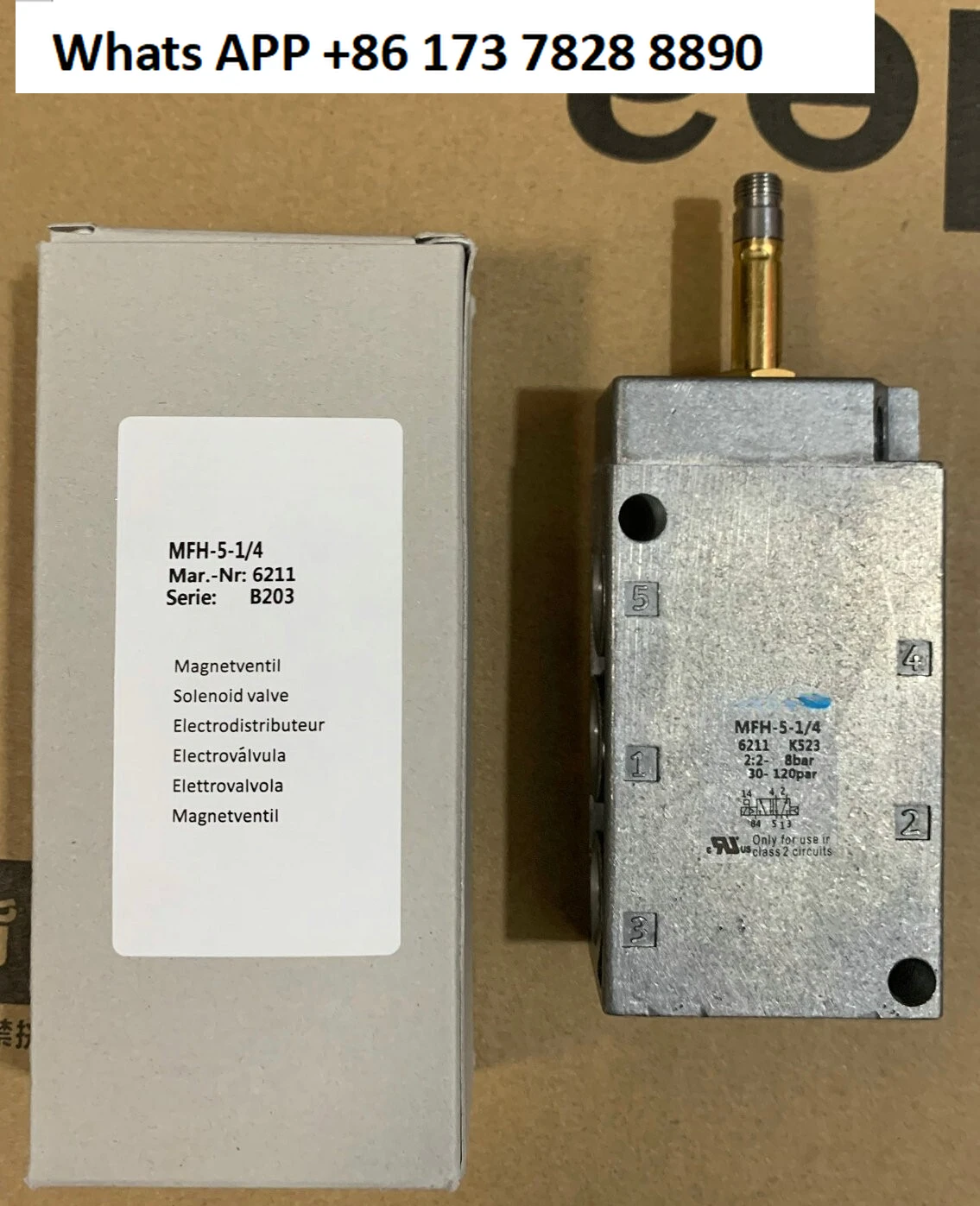 MFH-5-1/4 6211 Solenoid Valve New One MFH51/4
MFH-5-1/4 6211 Solenoid Valve New One MFH51/4