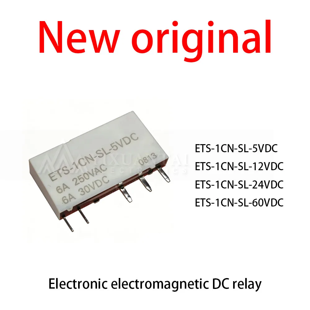 5Pcs/Lot New original ETS-1CN-SL-5VDC ETS-1CN-SL-12VDC ETS-1CN-SL-24VDC ETS-1CN-SL-60VDC Electronic electromagnetic DC relay
5Pcs/Lot New original ETS-1CN-SL-5VDC ETS-1CN-SL-12VDC ETS-1CN-SL-24VDC ETS-1CN-SL-60VDC Electronic electromagnetic DC relay