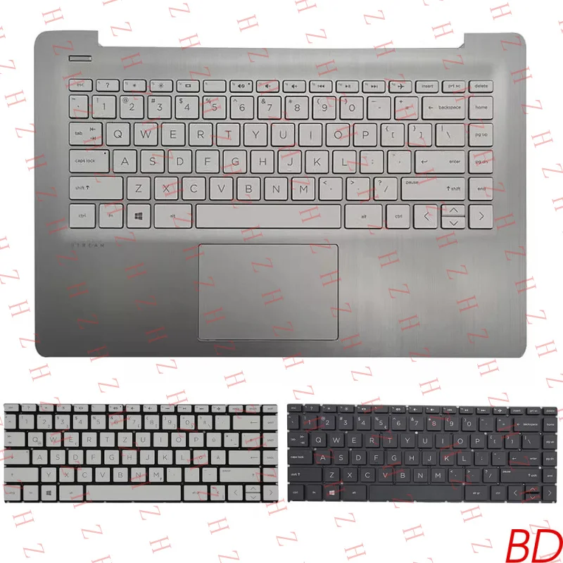 P+ 1PC Palmrest With Keyboard For HP Stream14 14-DS 14-CB TPN-Q224 TPN-Q183
P+ 1PC Palmrest With Keyboard For HP Stream14 14-DS 14-CB TPN-Q224 TPN-Q183