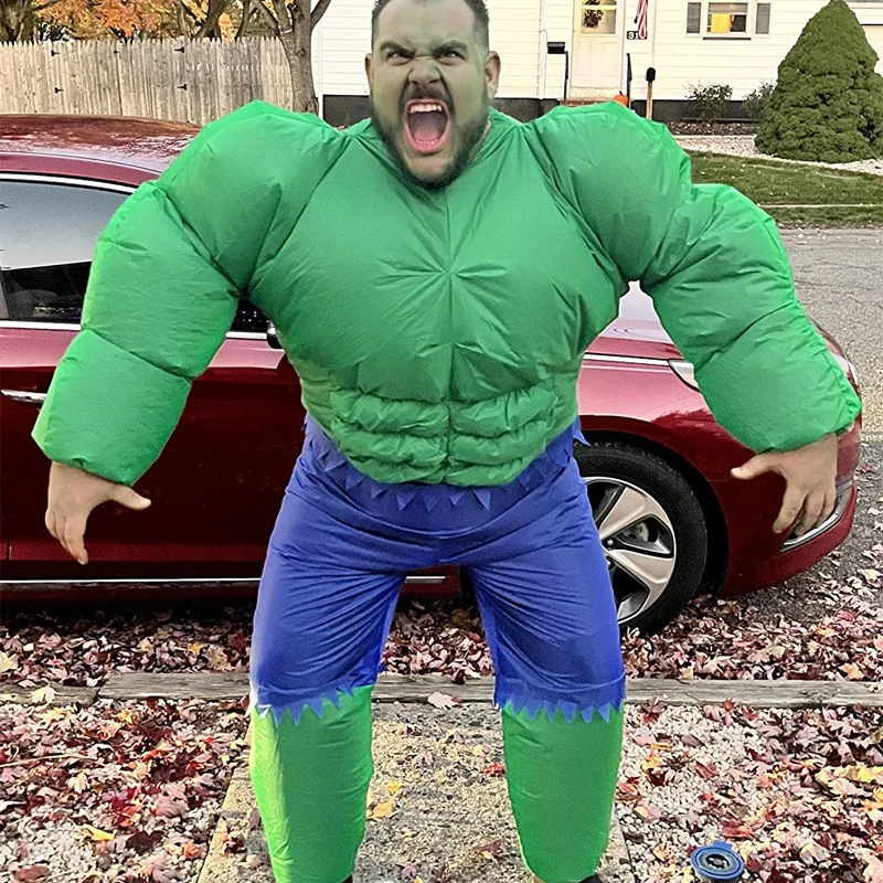 Hulk Cosplay Inflatable Costume Adult Hulk Inflatable Costume Halloween Superhero Glove Mask Inflatable Costume Set
Hulk Cosplay Inflatable Costume Adult Hulk Inflatable Costume Halloween Superhero Glove Mask Inflatable Costume Set