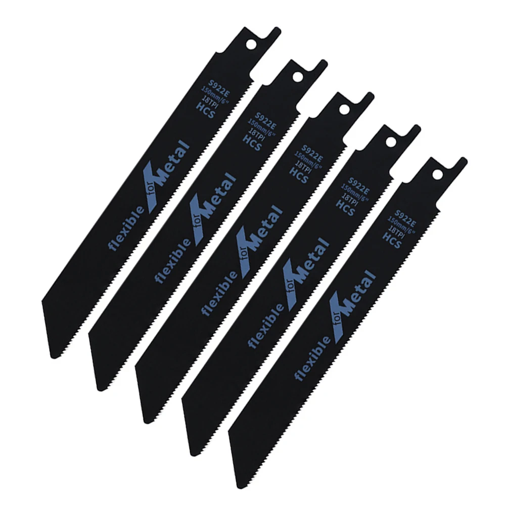 Reciprocating Saw Blades Cutting 5Pcs 150mm Accessories Black Hand Saber High Carbon Steel Jigsaw Power S922E Tools Plastic
Reciprocating Saw Blades Cutting 5Pcs 150mm Accessories Black Hand Saber High Carbon Steel Jigsaw Power S922E Tools Plastic