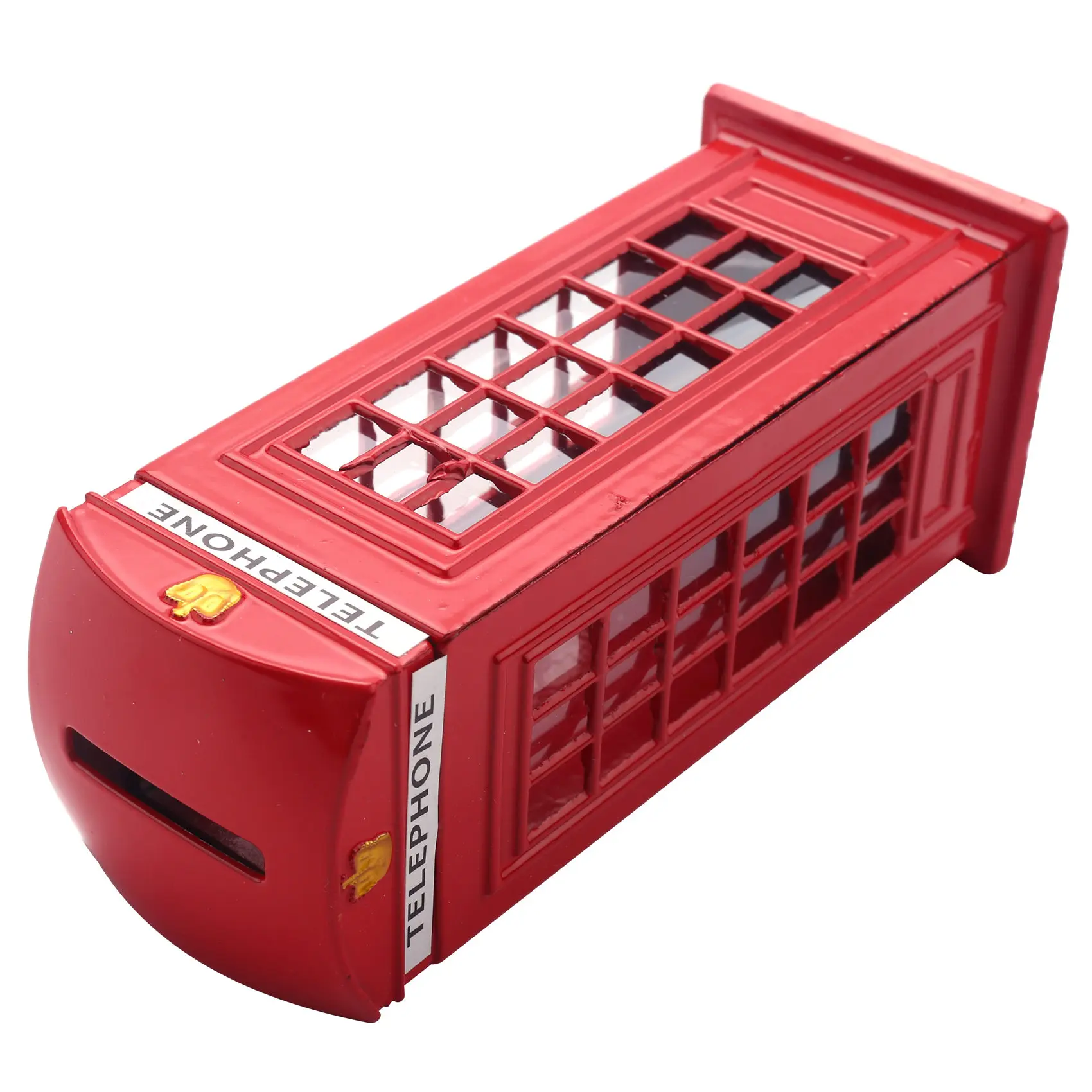HGSW-Metal Red British English London Telephone Booth Bank Coin Bank Saving Pot Piggy Bank Red Phone Booth Box 140X60x60mm 
HGSW-Metal Red British English London Telephone Booth Bank Coin Bank Saving Pot Piggy Bank Red Phone Booth Box 140X60x60mm