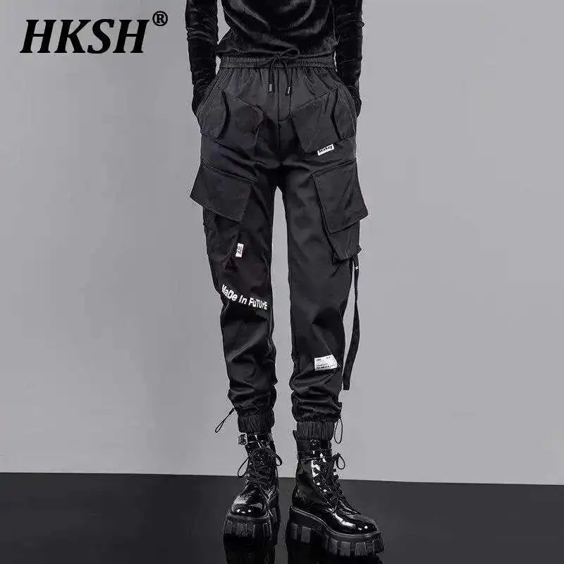 HKSH Spring Autumn New Men's Tide Safari Style Cargo Pants Reflective Overalls Fashion Loose Multi Pockets Legged Casual HK2770
HKSH Spring Autumn New Men's Tide Safari Style Cargo Pants Reflective Overalls Fashion Loose Multi Pockets Legged Casual HK2770