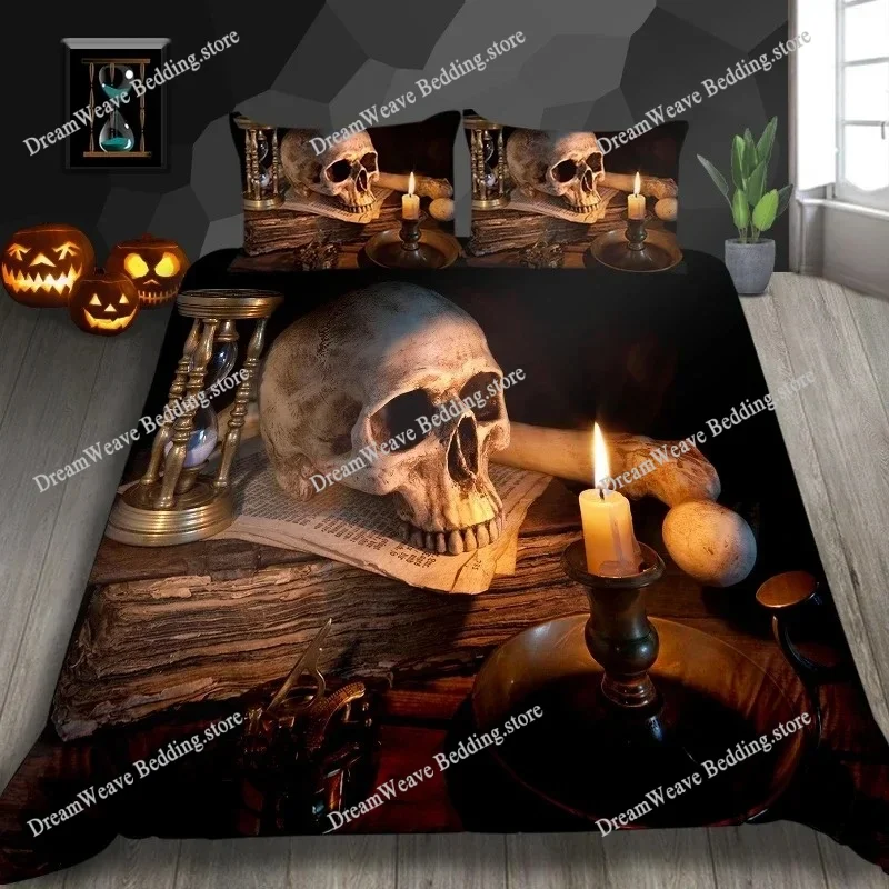 Skeleton King Queen Duvet Cover Skull Bedding Set for Kids Teens Adults Halloween Bedroom Decor Soft Comforter Cover Pillowcases
Skeleton King Queen Duvet Cover Skull Bedding Set for Kids Teens Adults Halloween Bedroom Decor Soft Comforter Cover Pillowcases