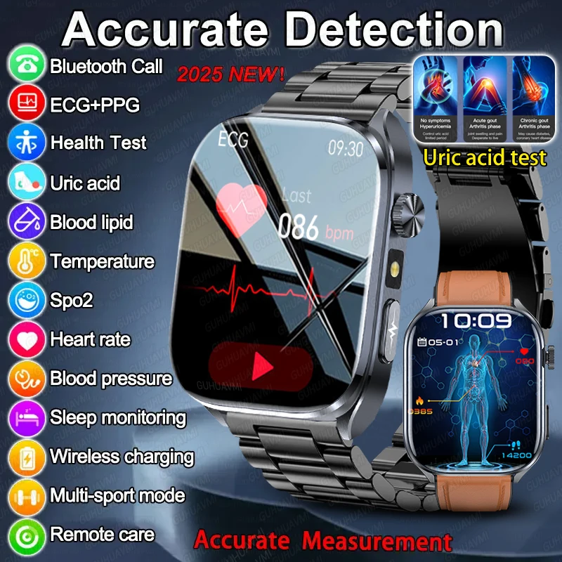 Новые умные часы с искусственным интеллектом, ЭКГ, точная мочевая кислота, липиды в крови, анализ тела, трекер сердечного ритма, BT Call, светодиодный фонарик, часы GPT
Новые умные часы с искусственным интеллектом, ЭКГ, точная мочевая кислота, липиды в крови, анализ тела, трекер сердечного ритма, BT Call, светодиодный фонарик, часы GPT