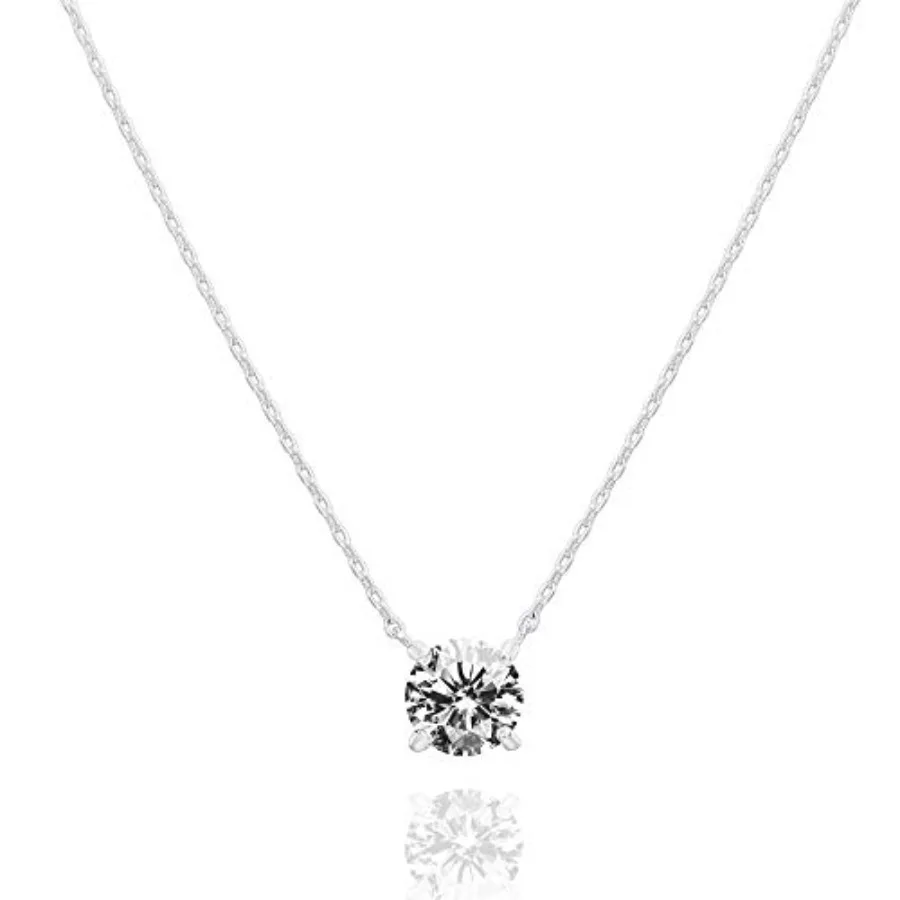 PAVOI Crystal Solitaire 1.5 Carat 7.3mm Cubic Zirconia Dainty Choker Necklace Necklaces for Women
PAVOI Crystal Solitaire 1.5 Carat 7.3mm Cubic Zirconia Dainty Choker Necklace Necklaces for Women