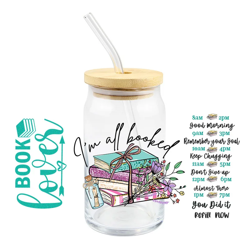 Book Teachers Cup Wraps Sticker 3D UV DTF Transfer Stickers for 16oz Libbey Glass Mug Waterproof DIY Brand Logo Decal Custom
Book Teachers Cup Wraps Sticker 3D UV DTF Transfer Stickers for 16oz Libbey Glass Mug Waterproof DIY Brand Logo Decal Custom