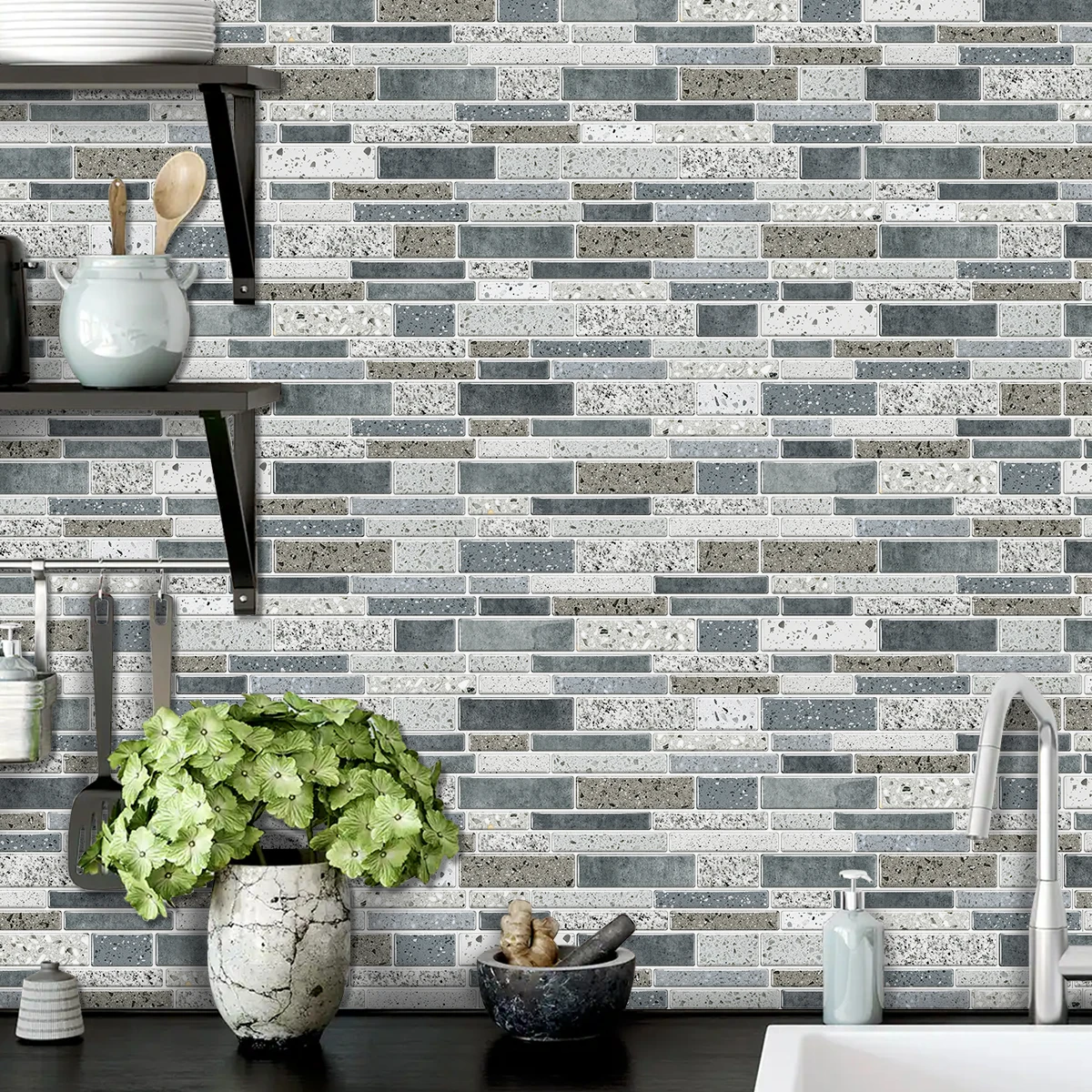 Imitation marble tile self-adhesive waterproof sticker 9.68x4.72 inches 12/24/48 pieces, suitable for indoor decoration
Imitation marble tile self-adhesive waterproof sticker 9.68x4.72 inches 12/24/48 pieces, suitable for indoor decoration