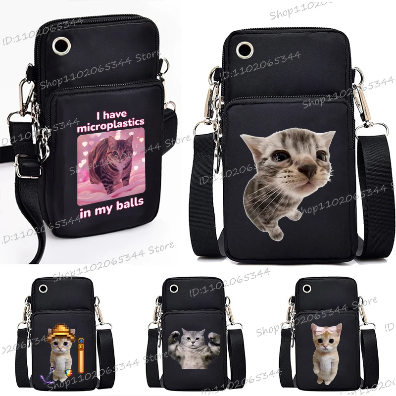 Fashion Meme Cat Pattern Small Crossbody Bags Funny Women Men Casual Shoulder Bag Cartoon Animal Kitten Series Purses Handbags
Fashion Meme Cat Pattern Small Crossbody Bags Funny Women Men Casual Shoulder Bag Cartoon Animal Kitten Series Purses Handbags
