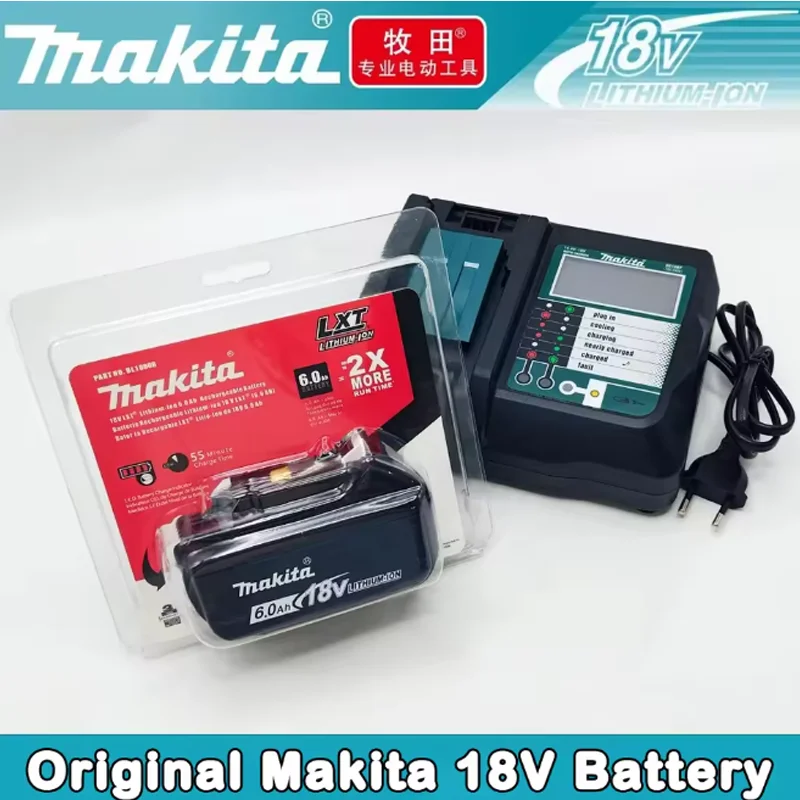 Makita 18V 6Ah Power Tools Battery Original Genuine for Makita 18V BL1830B BL1840B BL1850B BL1860B Replacement Lithium Batteries
Makita 18V 6Ah Power Tools Battery Original Genuine for Makita 18V BL1830B BL1840B BL1850B BL1860B Replacement Lithium Batteries