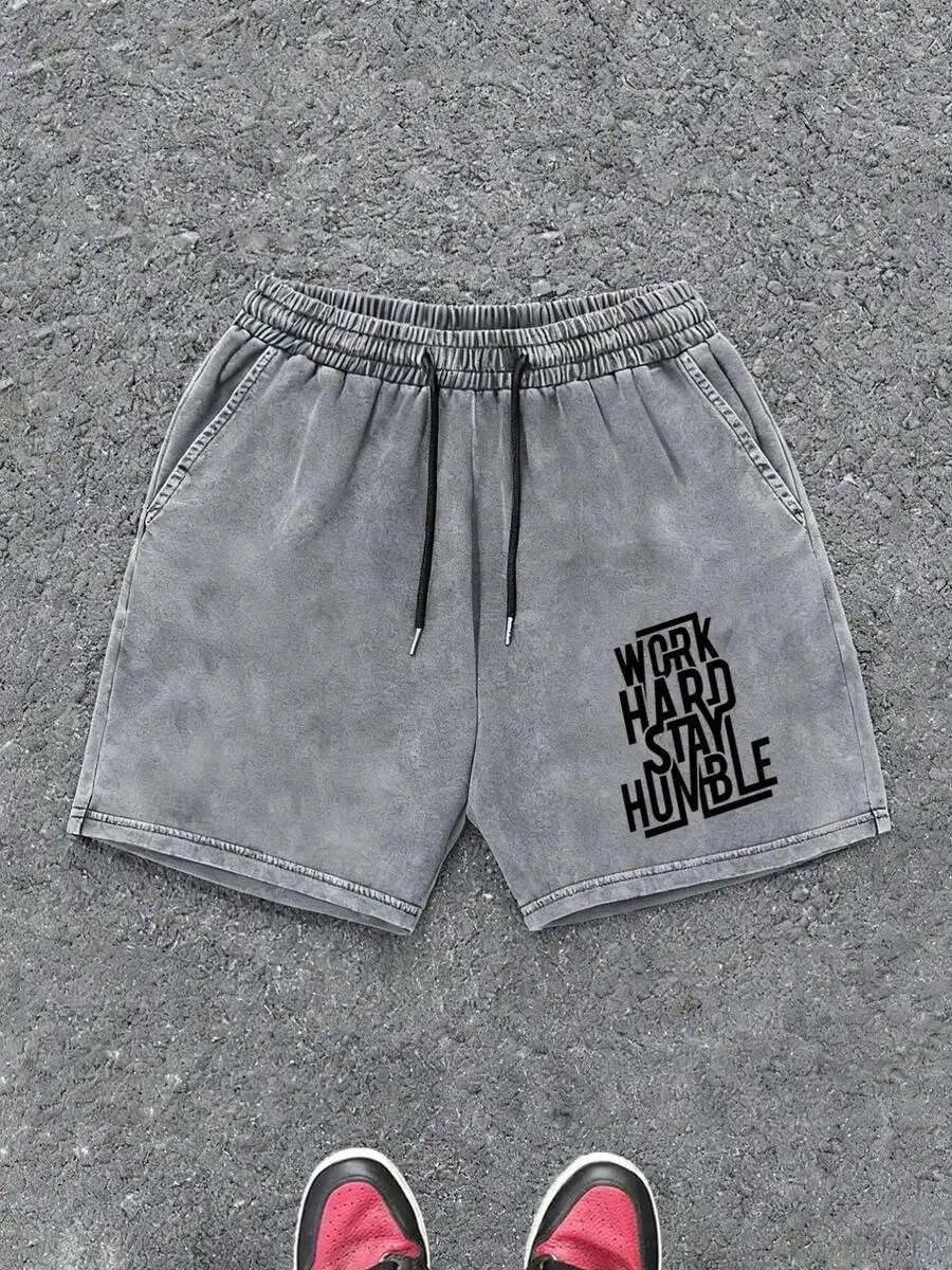 Vintage Print Casual Shorts With Elastic Waist And Pockets Work Hard Stay Humble
Vintage Print Casual Shorts With Elastic Waist And Pockets Work Hard Stay Humble