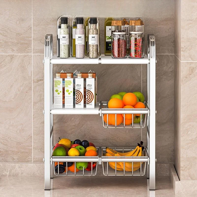 Adjustable Stainless Steel Kitchen Storage Rack Double Layer Spice Organizer Basket Multi-Function Countertop Fruit Vegetable...
Adjustable Stainless Steel Kitchen Storage Rack Double Layer Spice Organizer Basket Multi-Function Countertop Fruit Vegetable...