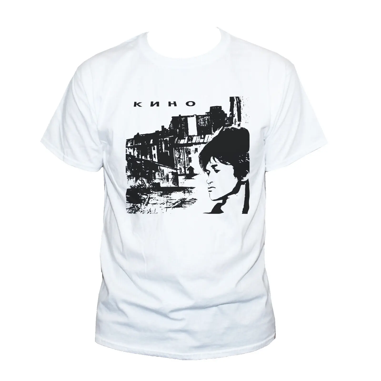 KINO Viktor Tsoi Russian New Wave Alternative Rock T-shirt Unisex Short Sleeve
KINO Viktor Tsoi Russian New Wave Alternative Rock T-shirt Unisex Short Sleeve