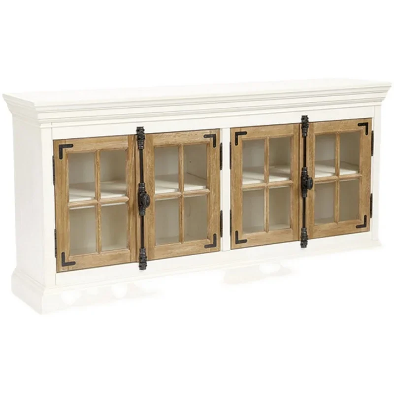 Vintage TV Cabinet Sideboard Wine Display Cabinet Hand-Made Glass Curio Cabinet Complete Set
Vintage TV Cabinet Sideboard Wine Display Cabinet Hand-Made Glass Curio Cabinet Complete Set