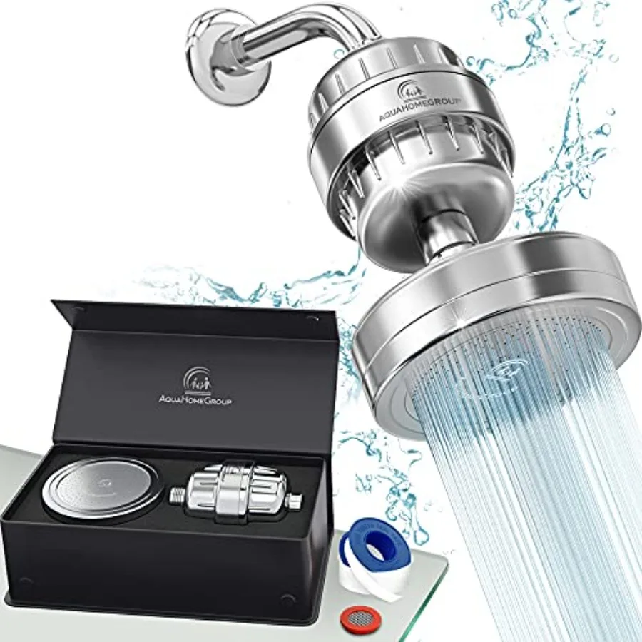 Filtered Shower Head 20 Stage Shower Filter for Home Use, Chrome-Plated Brass, Sleek Chrome Finish, Reduces Chlorine and Heavy
Filtered Shower Head 20 Stage Shower Filter for Home Use, Chrome-Plated Brass, Sleek Chrome Finish, Reduces Chlorine and Heavy