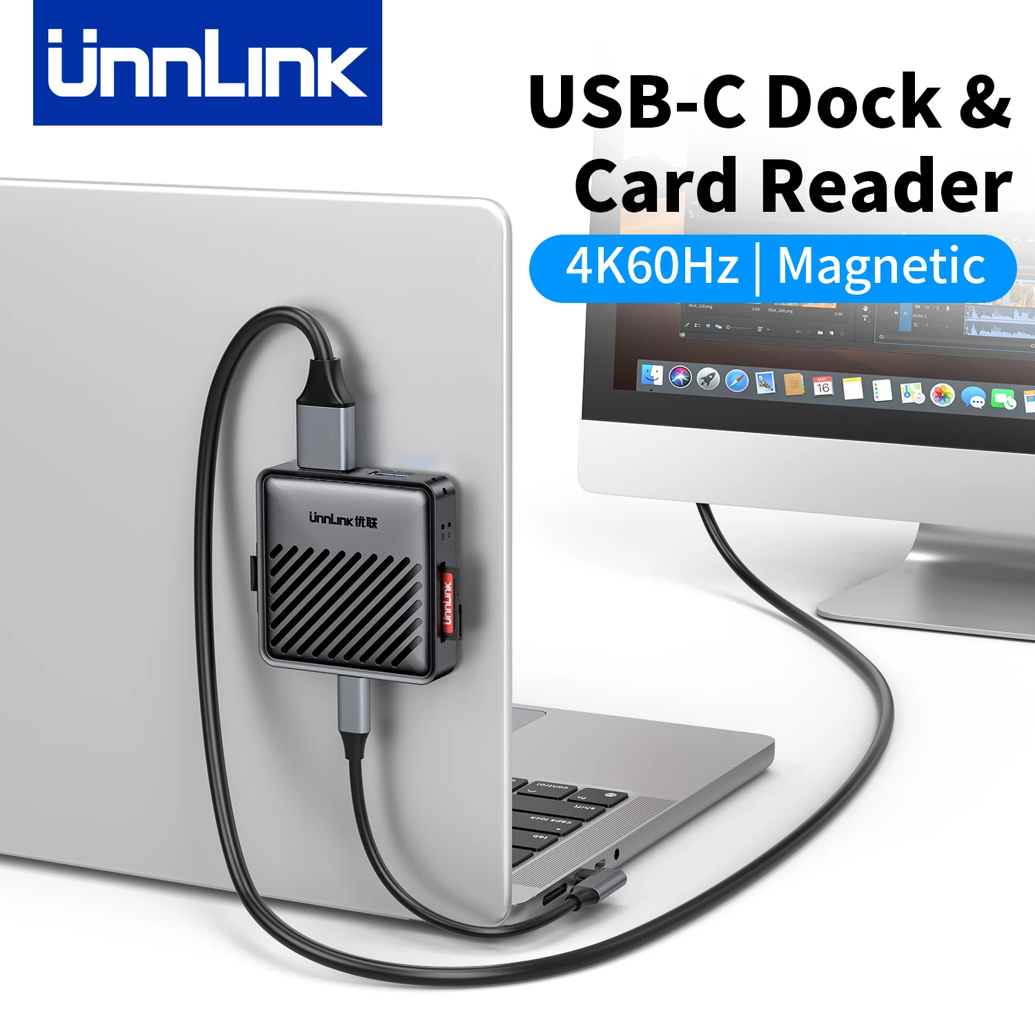 Unnlink Magnetic USB C Hub Type-C Multiport Docking Station 4K HDMI PD 3.0 SD/TF For Macbook iPhone 16/15 to Monitor Card Reader
Unnlink Magnetic USB C Hub Type-C Multiport Docking Station 4K HDMI PD 3.0 SD/TF For Macbook iPhone 16/15 to Monitor Card Reader