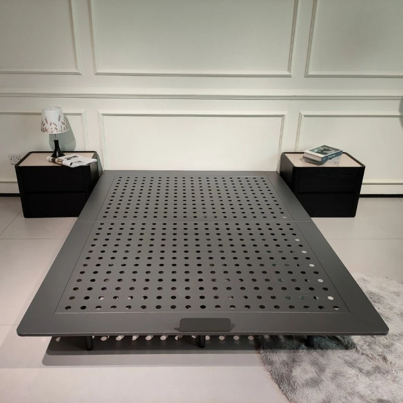 Steel frame suspended bed No bedside suspended bed Minimal wabi-sabi wind small apartment carbon steel suspended bed
Steel frame suspended bed No bedside suspended bed Minimal wabi-sabi wind small apartment carbon steel suspended bed