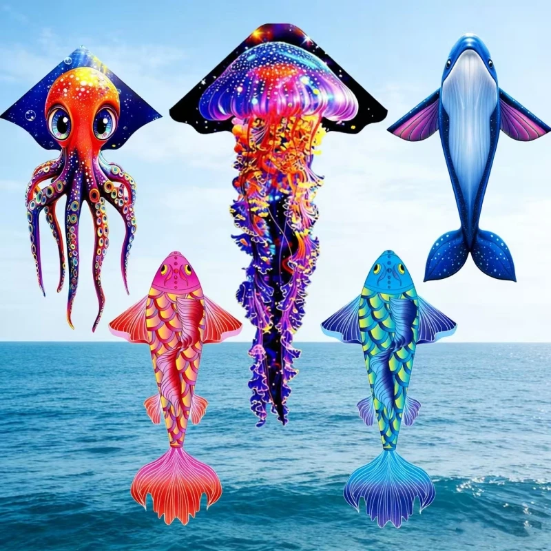 Large kites flying for adults kites fish kites nylon fabric sports kites windsurf rainbow kites paragliding parachute jellyfish
Large kites flying for adults kites fish kites nylon fabric sports kites windsurf rainbow kites paragliding parachute jellyfish