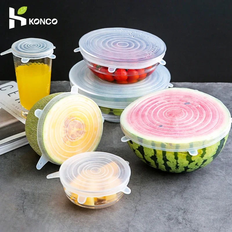 6pcs Reusable Silicon Stretch Lids,Universal Silicone Food Cover ,Silicone Lids For Food Cookware Bowl Kitchen Accessories
6pcs Reusable Silicon Stretch Lids,Universal Silicone Food Cover ,Silicone Lids For Food Cookware Bowl Kitchen Accessories