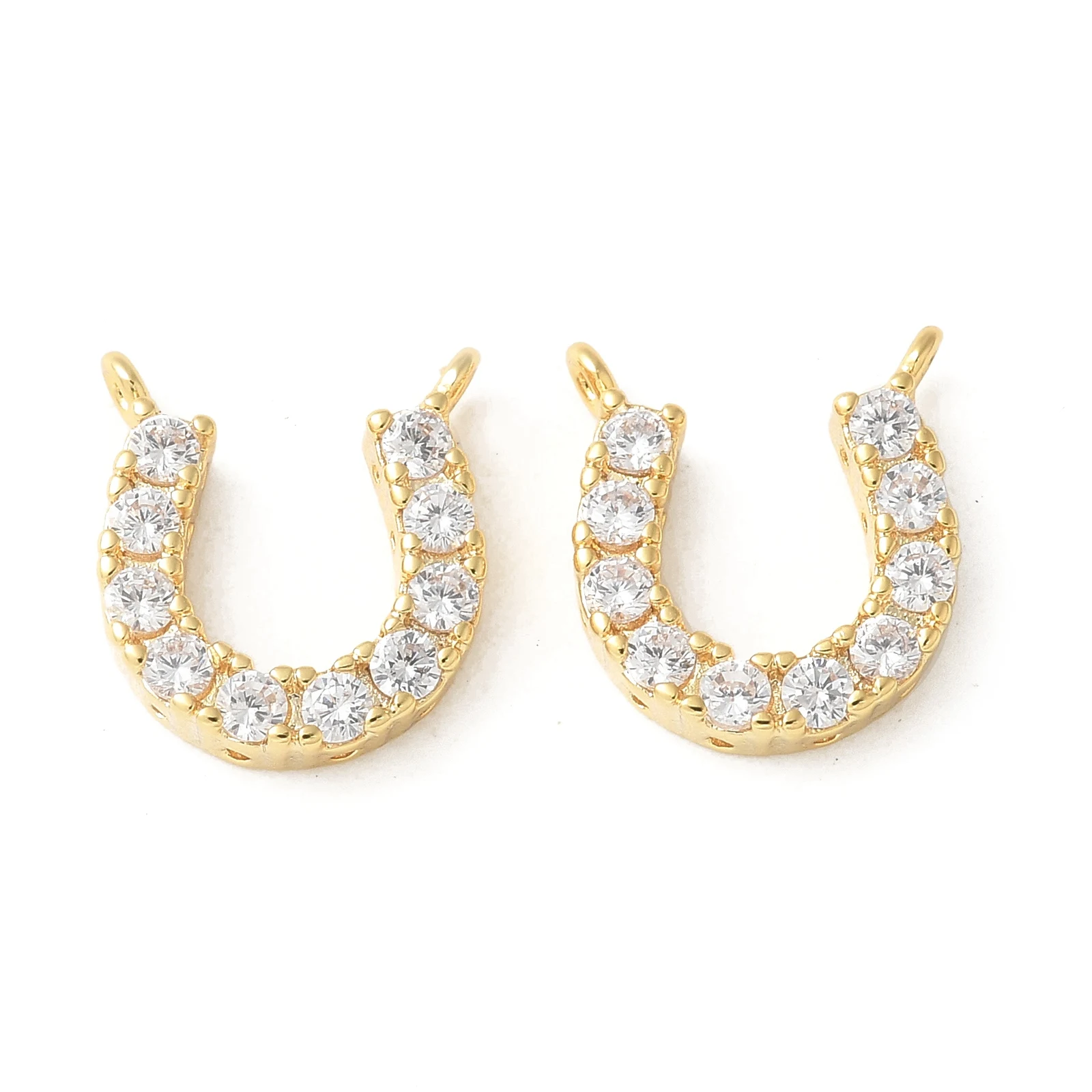 10-20pcs Metal Lucky Horseshoe Charms Brass Micro Pave Clear Cubic Zirconia Real 18K Gold Plated for Jewelry Making DIY Crafts
10-20pcs Metal Lucky Horseshoe Charms Brass Micro Pave Clear Cubic Zirconia Real 18K Gold Plated for Jewelry Making DIY Crafts